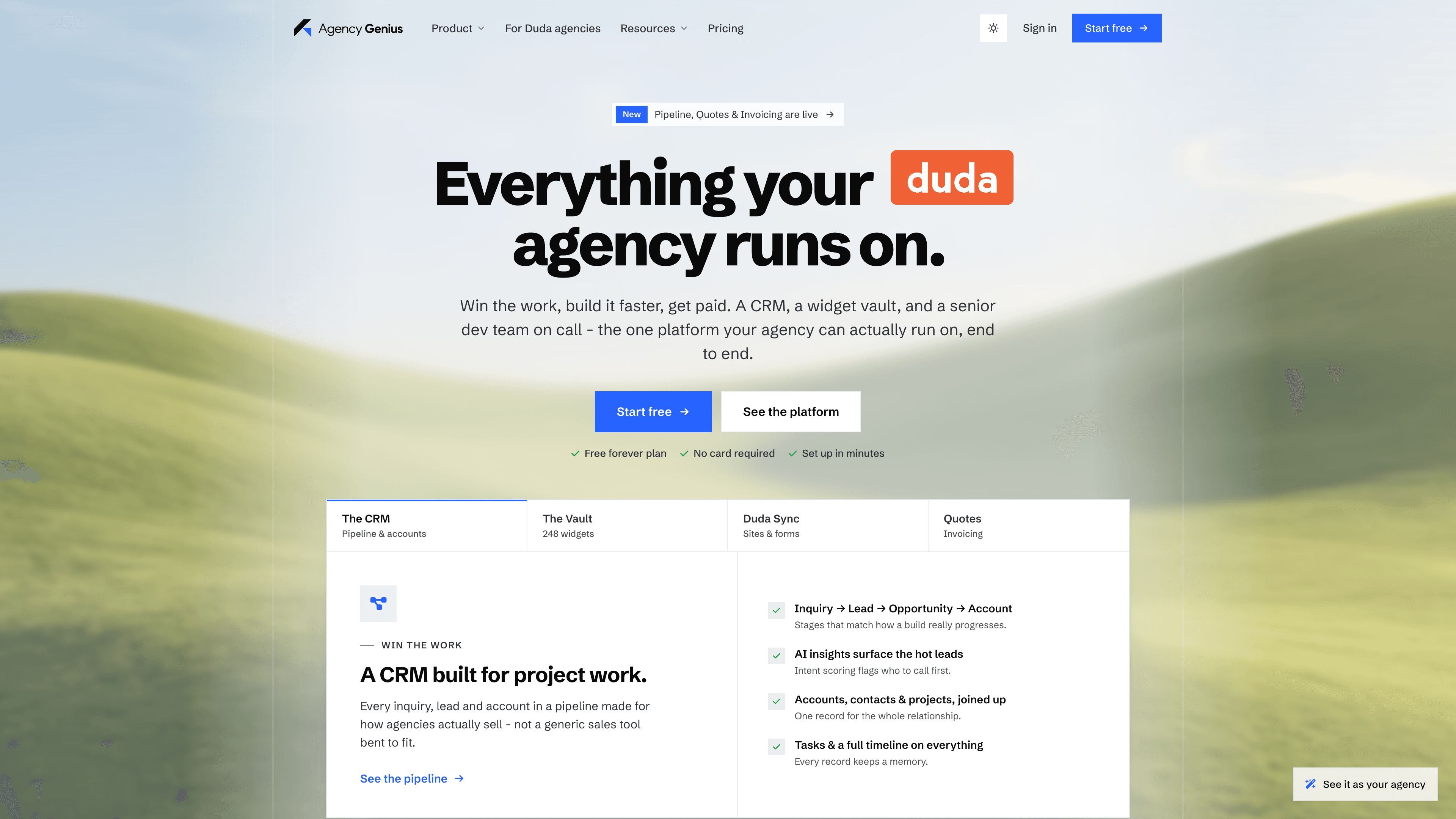 A website hero designed and built by Web Hero